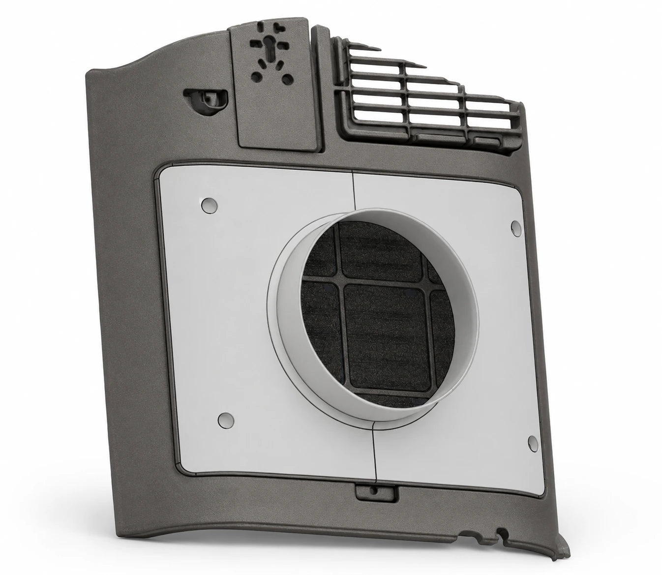 Freigestellter 2-Schlauch-Adapter für Suntec Klimatronic 14260 mit Kondensator-Anschluss Ø200mm